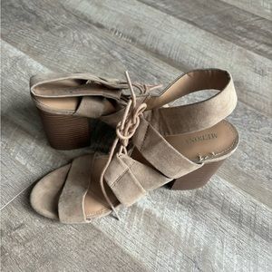 Tan Heel Sandals